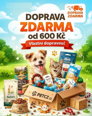 🐾 Doprava zdarma až k vašim dveřím! 🐾 Nakupte na PETCZ.CZ za 600 Kč a více a my vám zásilku dovezeme vlastní dopravou...